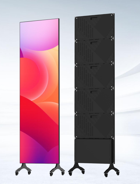 High resolution P0.9 LED advertising poster for corporate boardroom