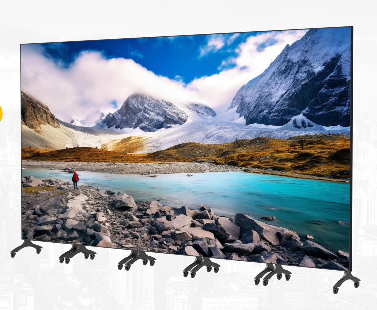 Multi-screen cascading digital display LED poster for events