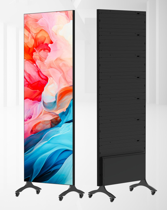 Multiple installation modes for single side smart LED poster screen