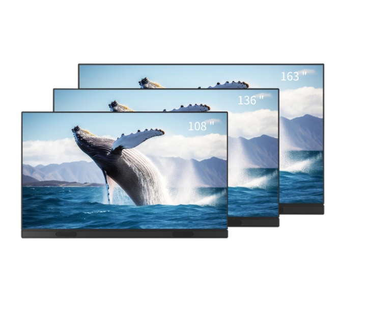 Smart LED screen supporting wireless screen mirroring from laptop and mobile