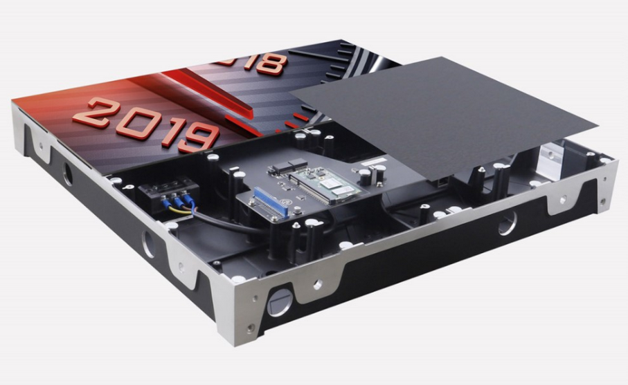 Ultra-thin and lightweight aluminum LED cabinet design for reduced transportation costs
