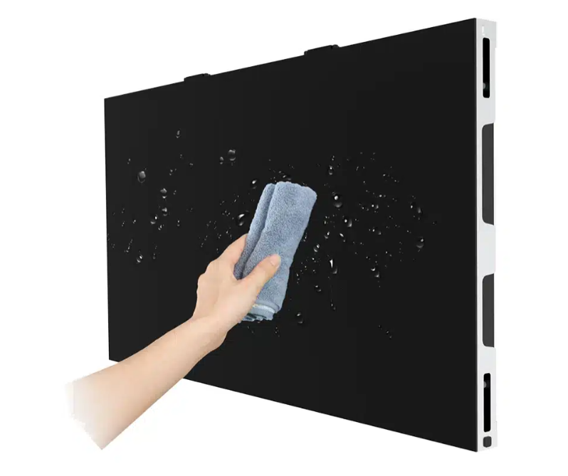 Zero-bezel seamless modular LED display wall with wide 160 degree viewing angles