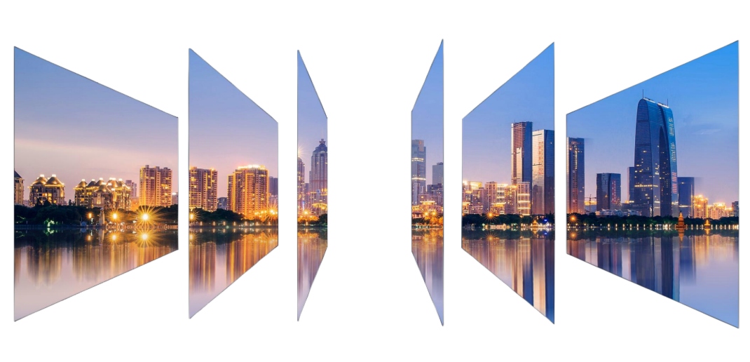 A high-end corporate launch event featuring an immersive indoor XR LED display stage with stunning 3D digital content.
