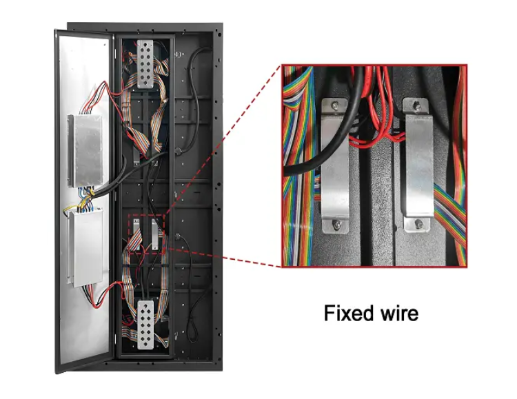 Aluminum back cover and power box for LED floor display heat dissipation