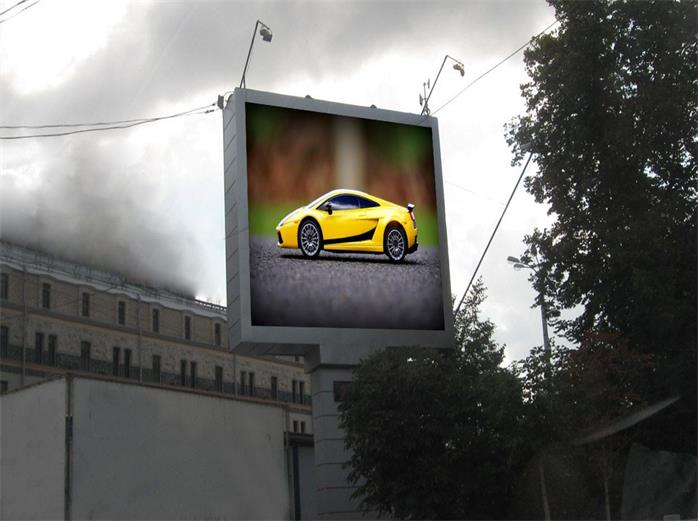DOOH digital out of home media network LED display installed in high traffic smart city transit hub