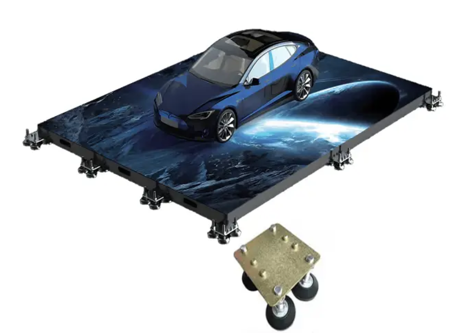 Heavy duty load bearing interactive dance floor LED screen with adjustable feet