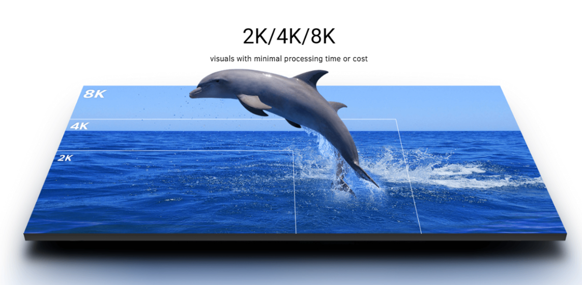 High-refresh-rate small pitch LED screen used as a studio background for lag-free, high-definition broadcasting.