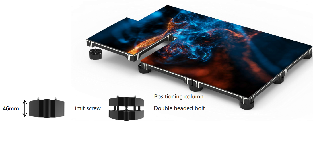 ip65 waterproof and scratch resistant led floor tile surface