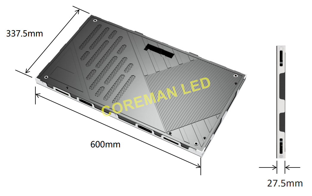 Micro-pitch COB LED display surface with dustproof and anti-collision chip-on-board encapsulation
