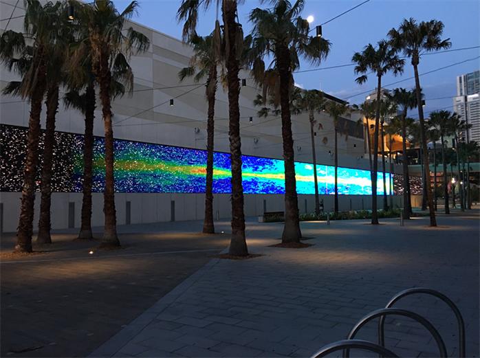 Precision-engineered aluminum outdoor LED cabinet with heavy-duty signal cables and neat wiring.