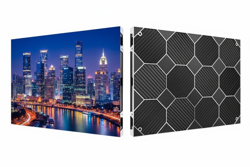 Premium fine pitch LED display wall presenting vibrant and seamless ultra-high-definition visual effects.