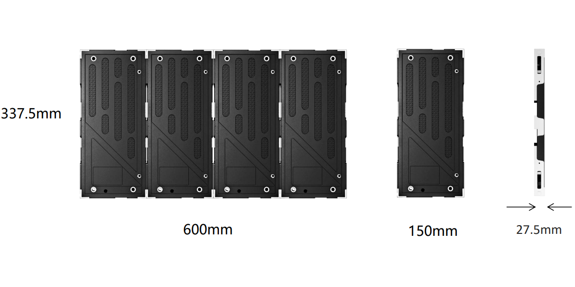 Seamless alignment of fine pixel pitch curved LED display cabinets