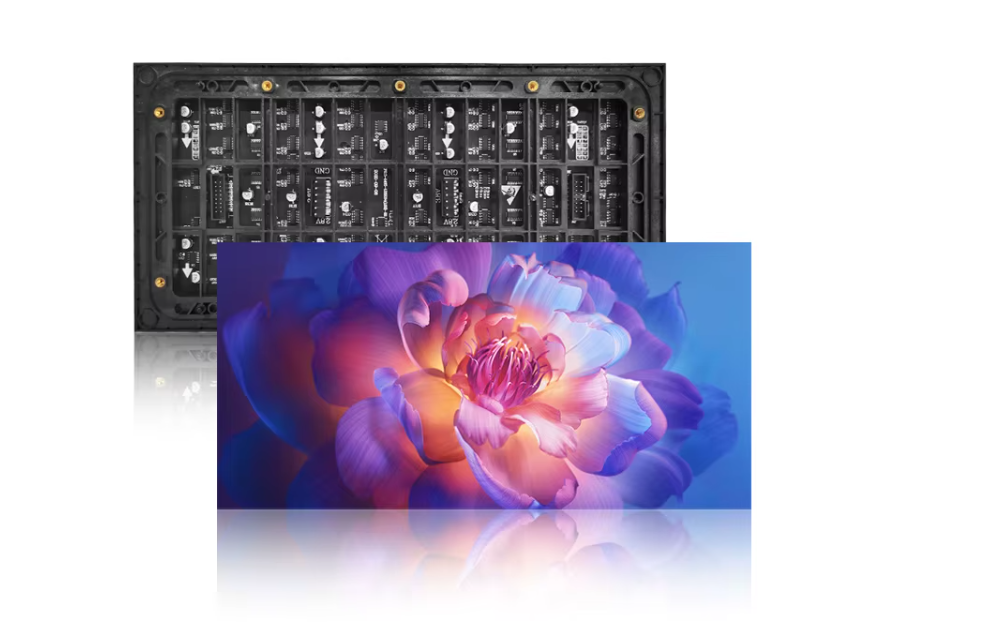 Sunlight readable outdoor LED screen with 6000 nits high brightness