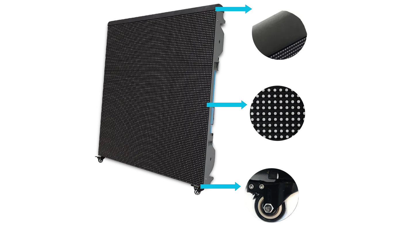 3840Hz high refresh rate sports LED perimeter display for flicker-free TV camera broadcasting