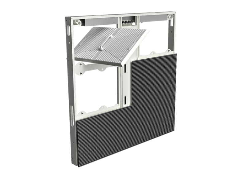 82mm ultra thin and 25kg per sqm lightweight aluminum LED screen cabinet