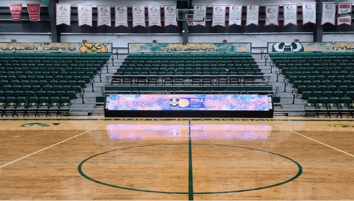 Aluminum Cabinet Outdoor Stadium Perimeter LED Display Screen Board 1600X900mm