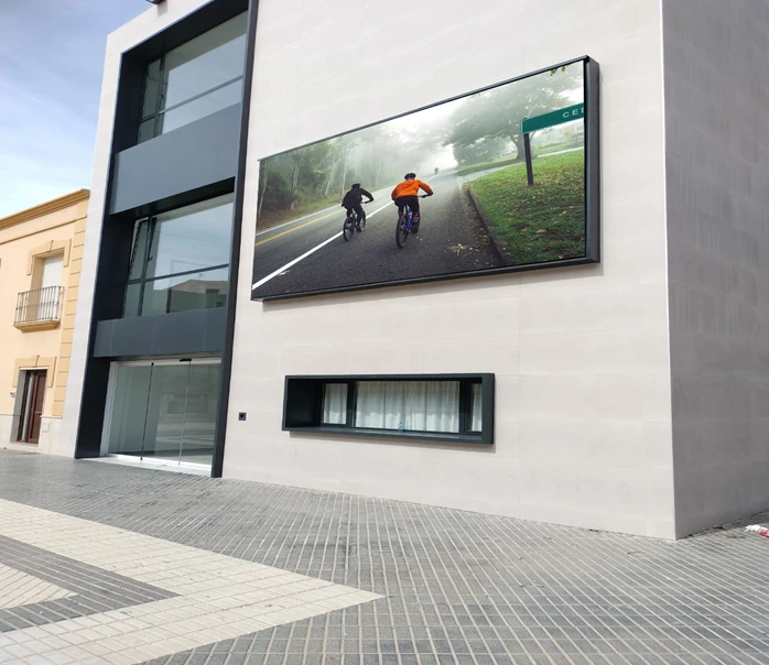 Available pixel pitches including P5.71 P6.67 P8 and P10 outdoor LED display parameters