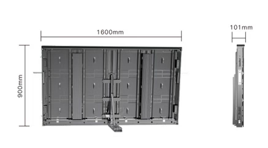 High-precision CNC die-cast aluminum perimeter LED screen for seamless splicing