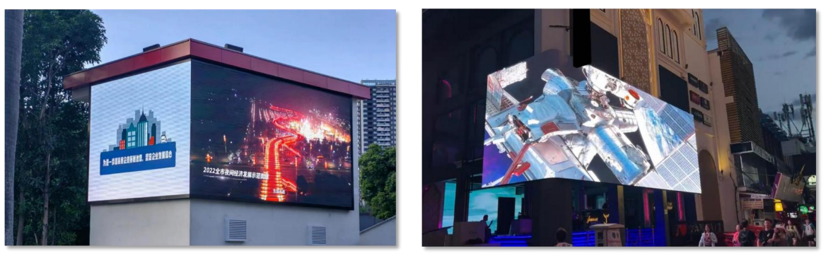 P2.9 high definition outdoor LED display screen at shopping plaza