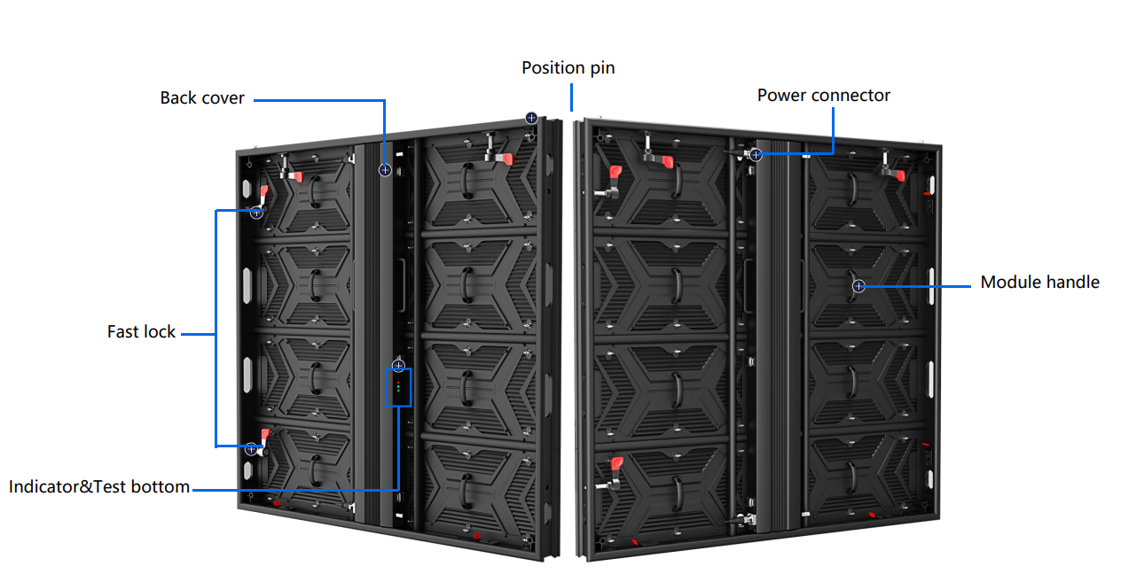 P2.9 P3.91 P4.81 outdoor fixed installation LED display screen panel
