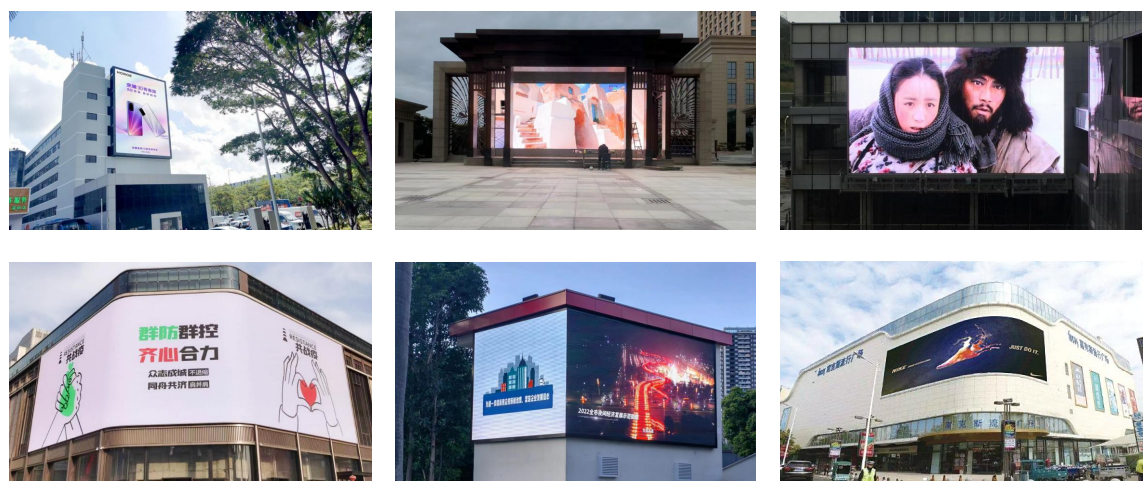 P4.81 outdoor fixed LED screen panel used in sports stadium perimeter